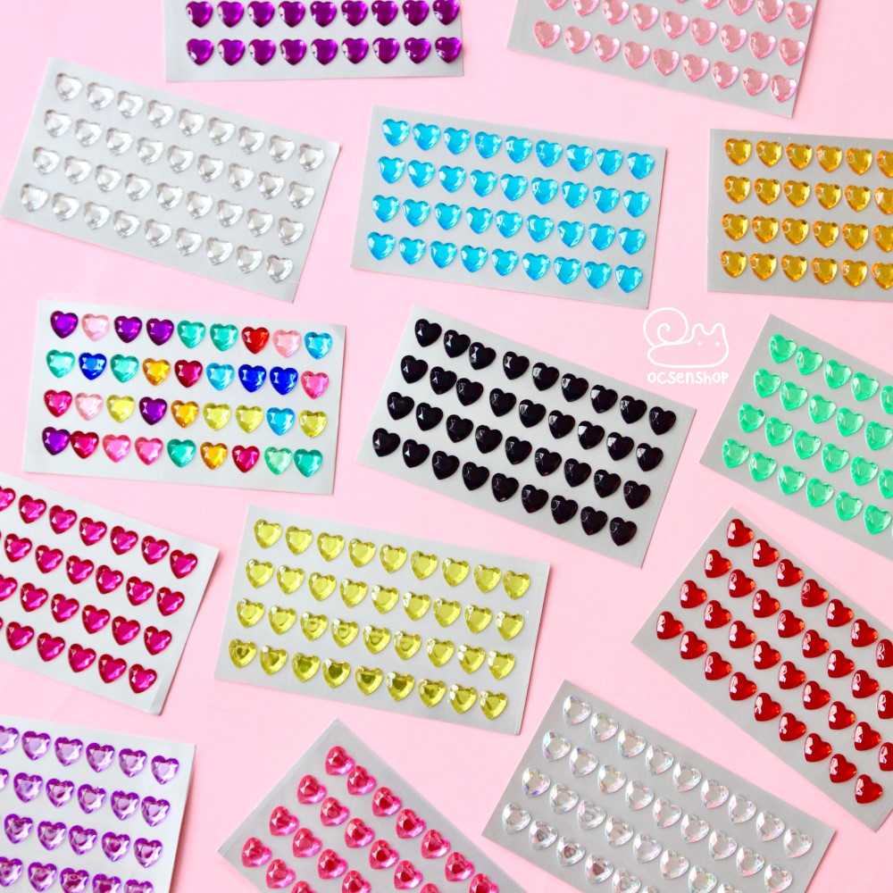 Sticker nổi Trái tim (1 tấm)