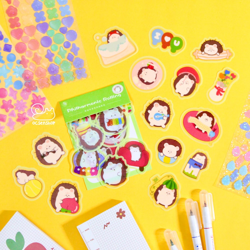 Sticker gói động vật viền màu