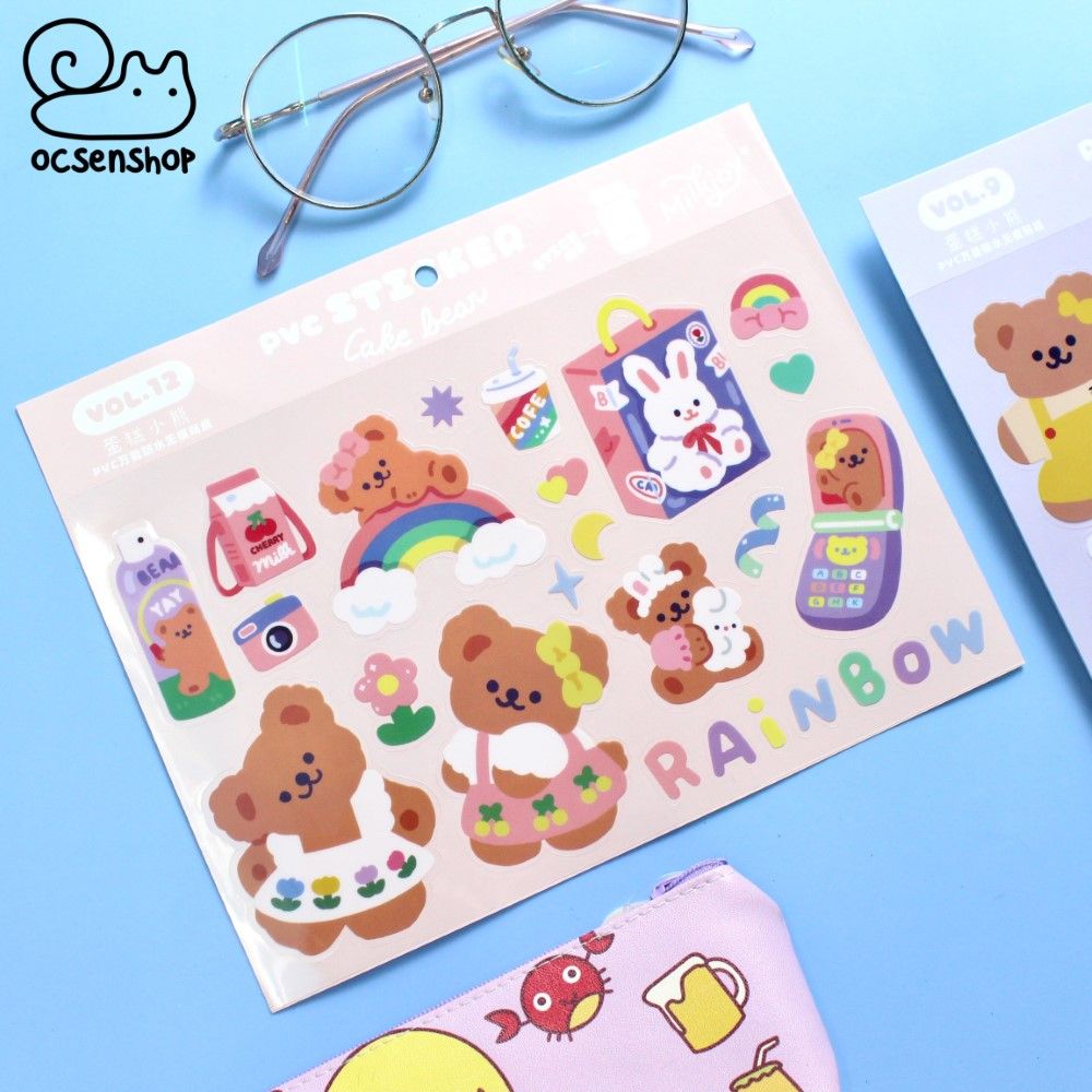 Sticker bảng to Cake bear (1 tấm)