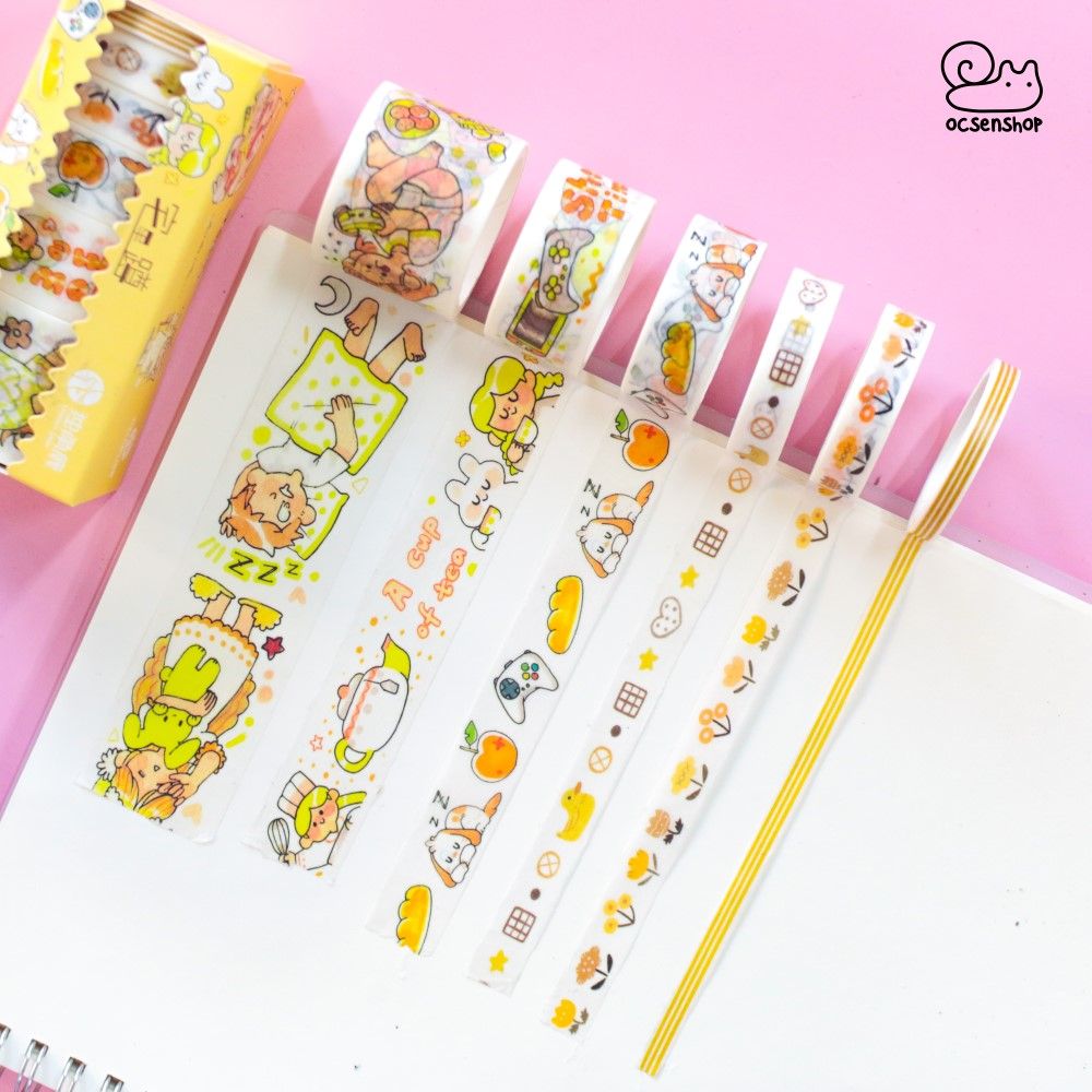 Set washitape Unicorn Deer (6 cuộn)