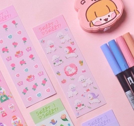 Sticker bảng nhỡ Sweet (1 tấm)