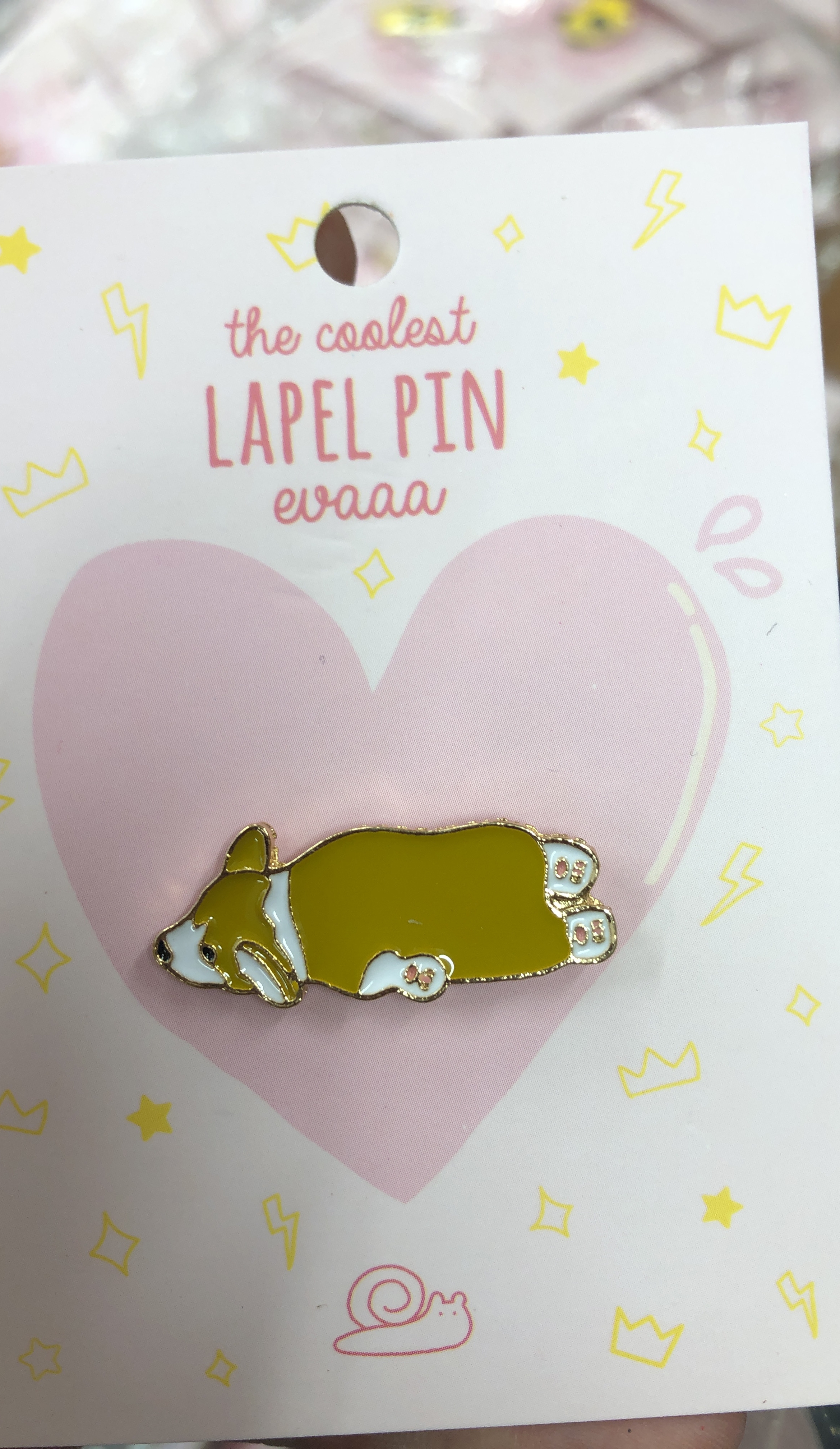 Pin cài áo cún