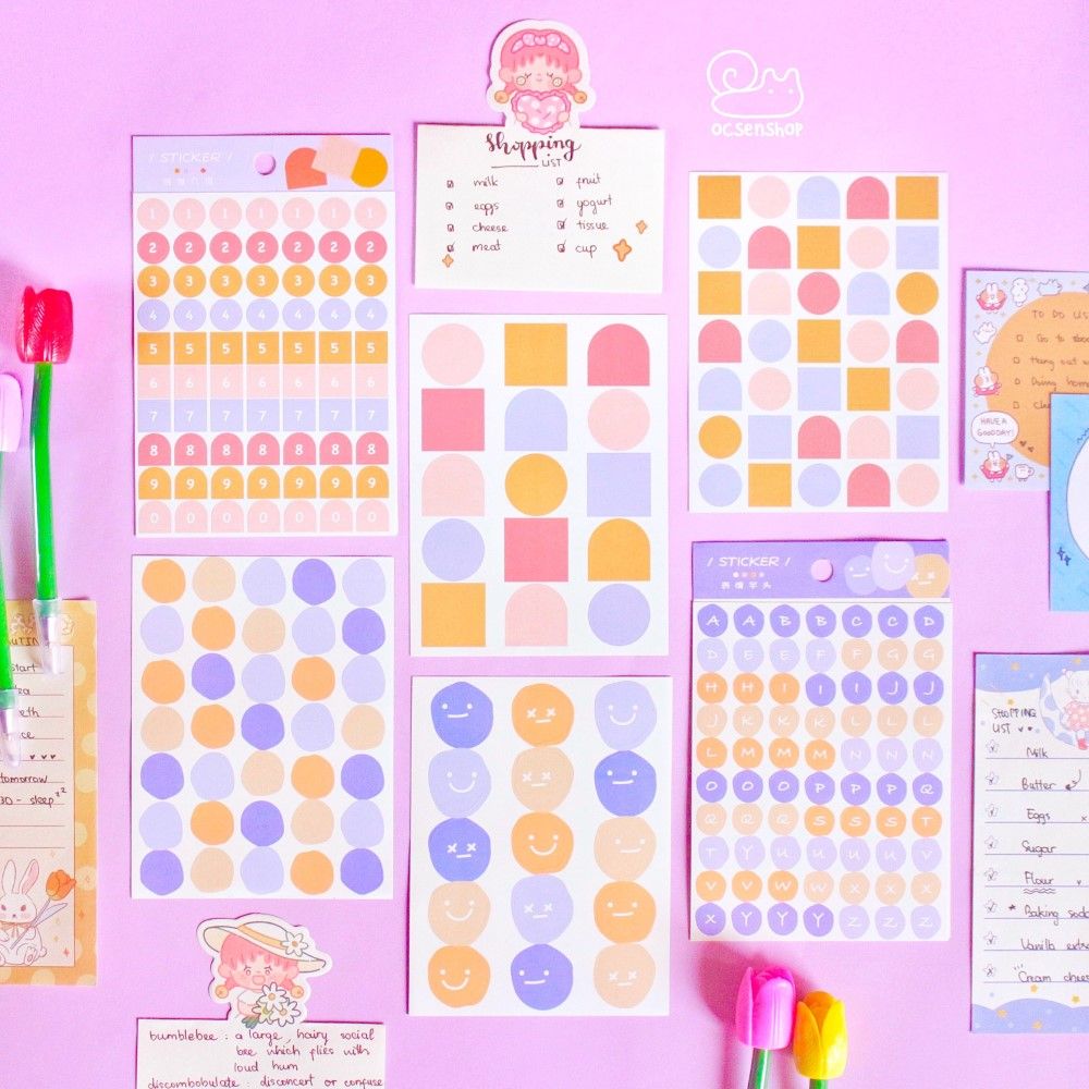 Set sticker Hình (3 tấm)