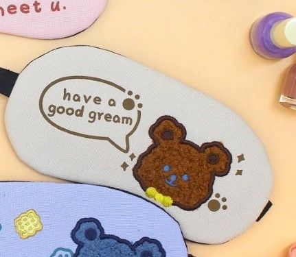 Bịt mắt mặt động vật bông xù