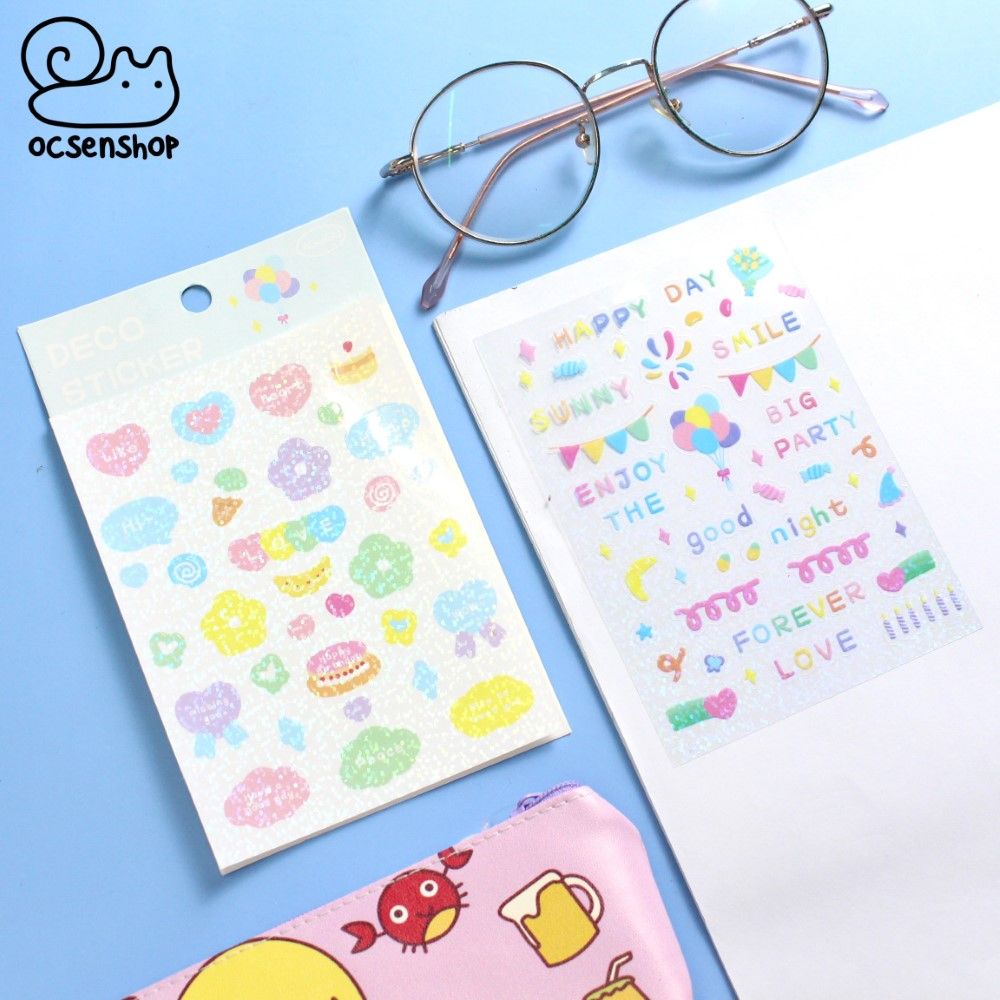 Set deco sticker Agugu (2 tấm)