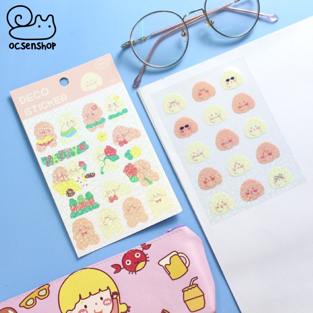 Set deco sticker Agugu (2 tấm)