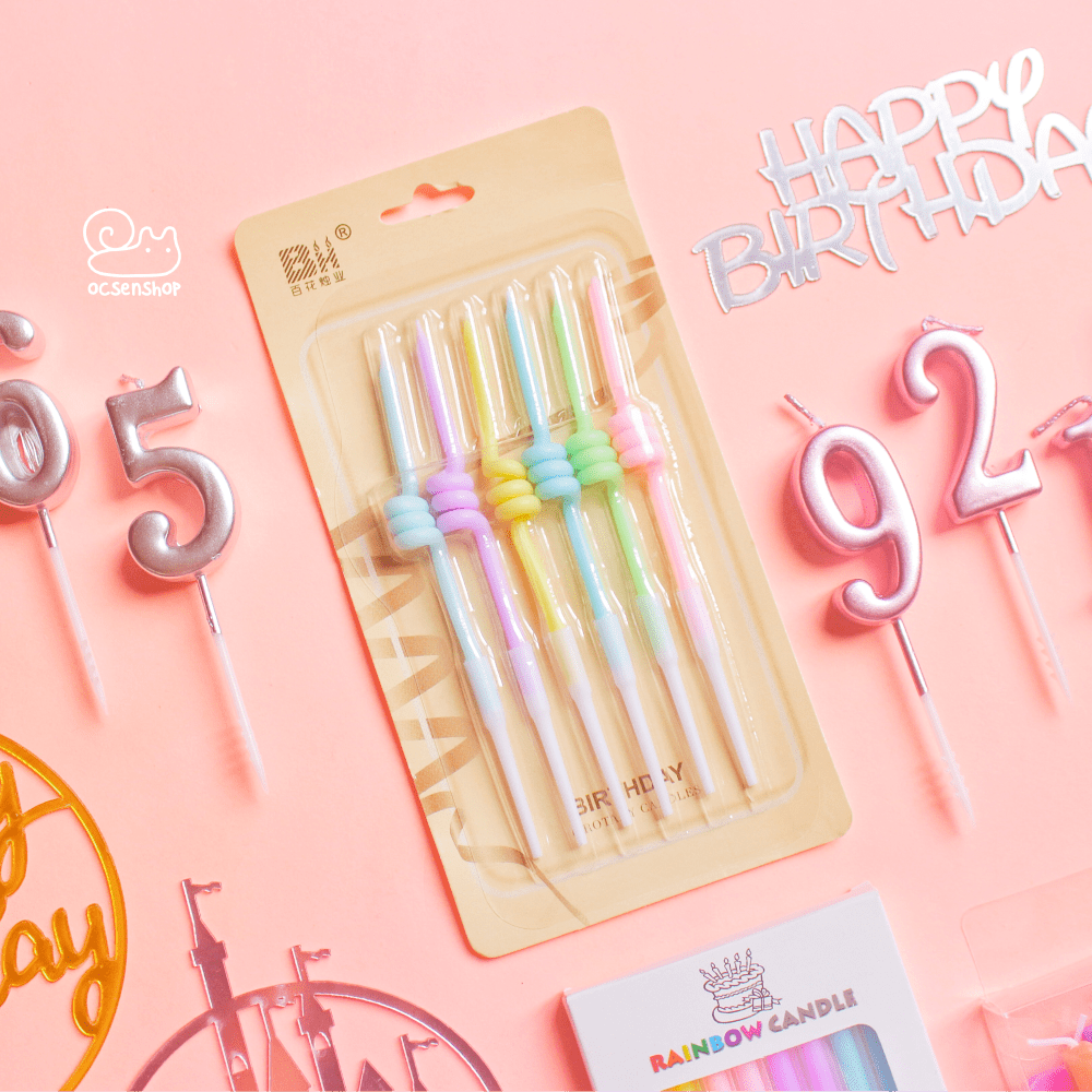 Set nến nhỏ Happy Birthday (6c)