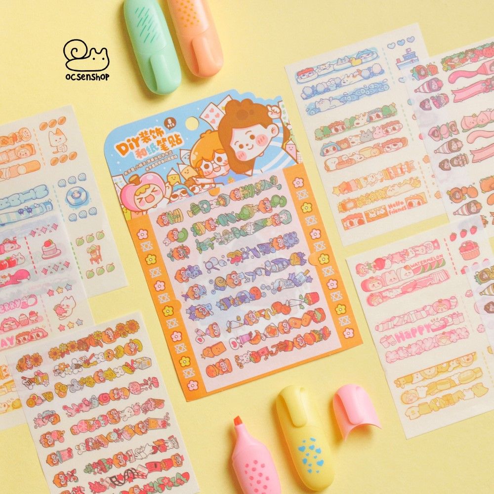 Set sticker Colour (8 tấm)