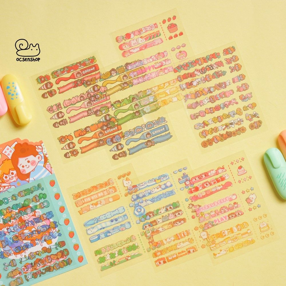 Set sticker Colour (8 tấm)