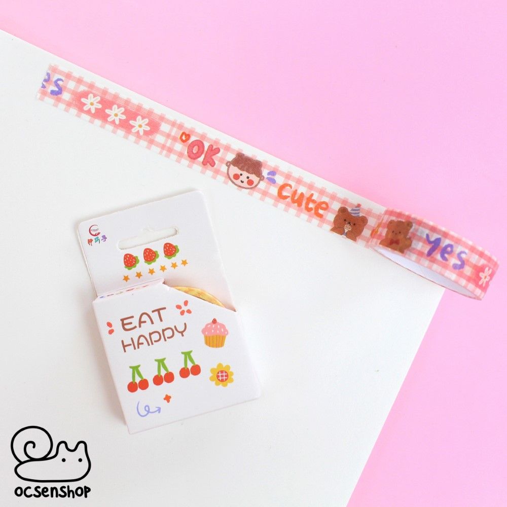 Hộp washitape hình - 1,5cm