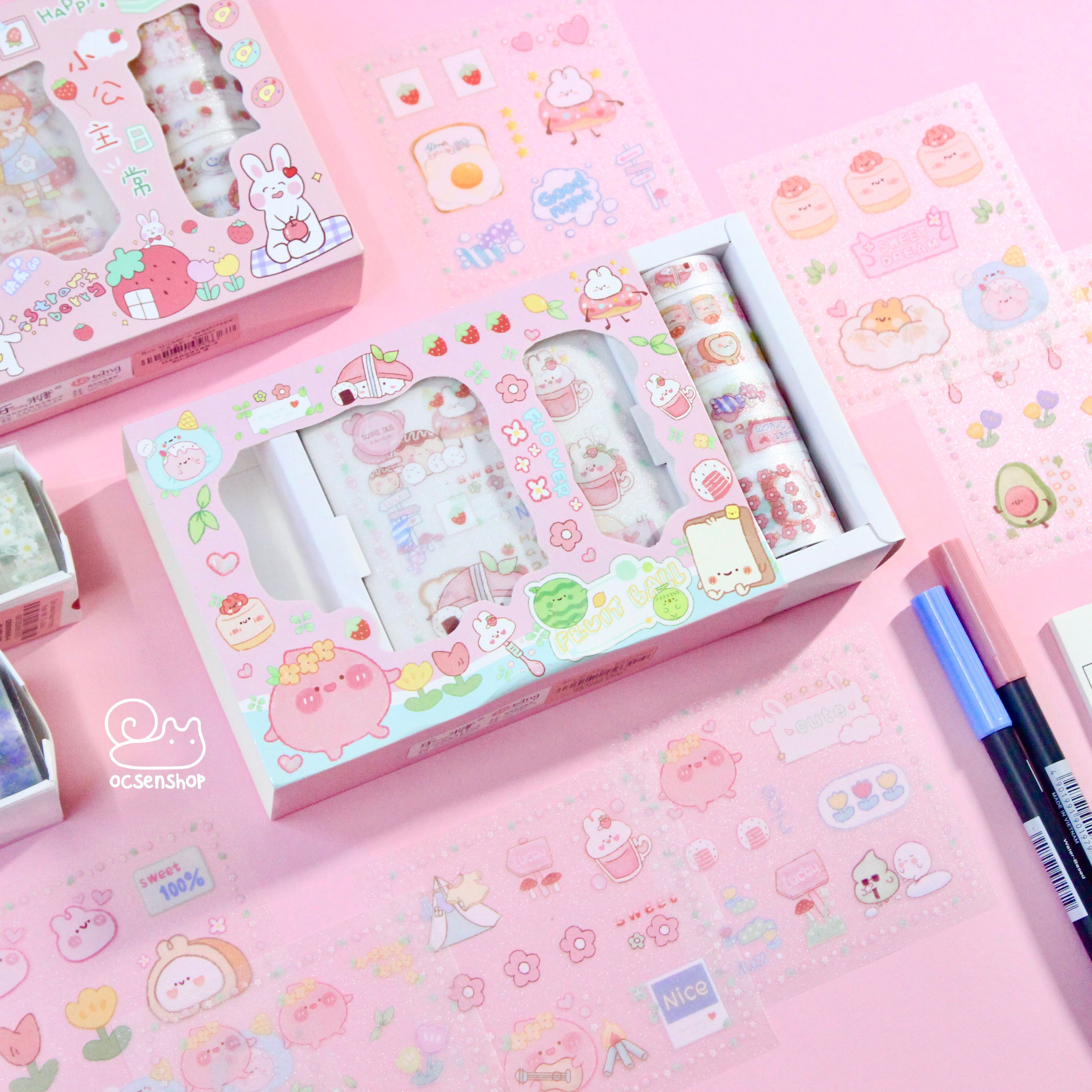 Box sticker + washitape Động vật