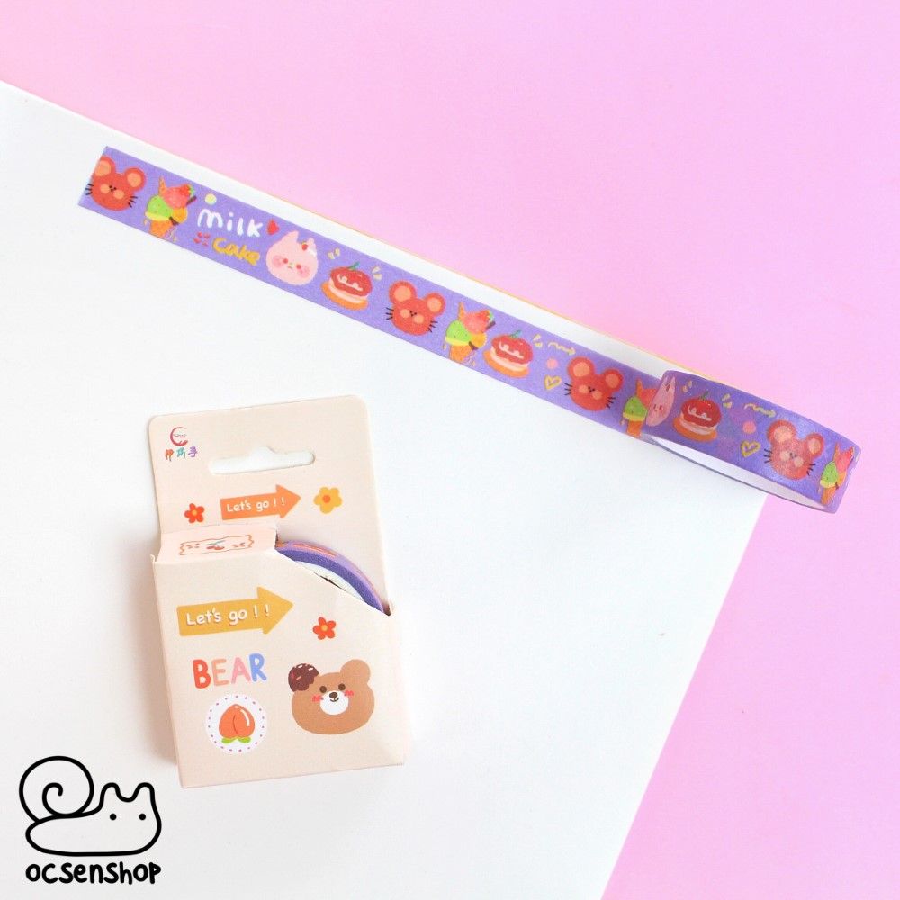 Hộp washitape hình - 1,5cm