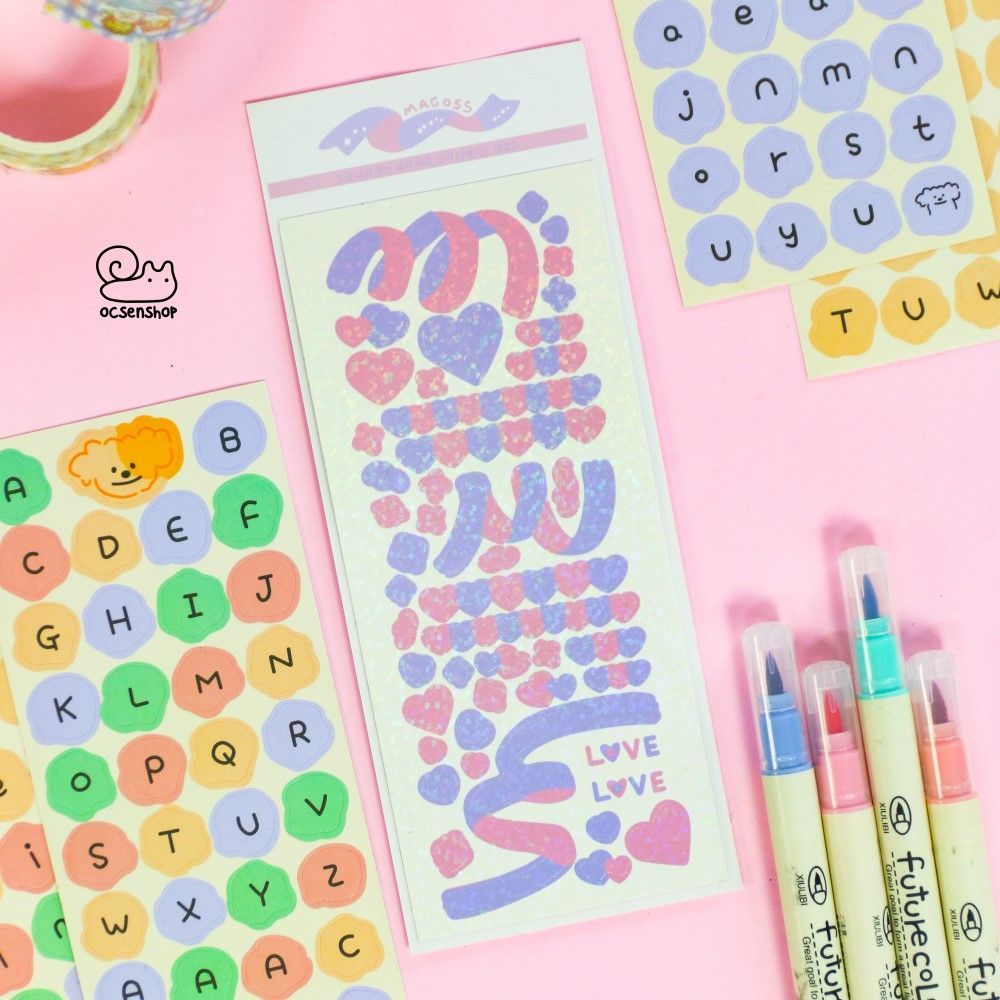 Sticker bảng nhỡ hologram Magoss (1 tấm)