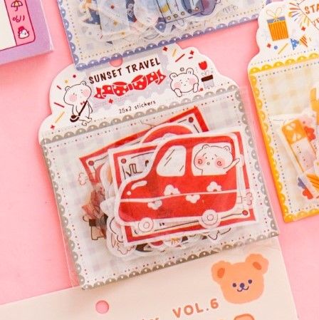 Sticker gói kẻ ô