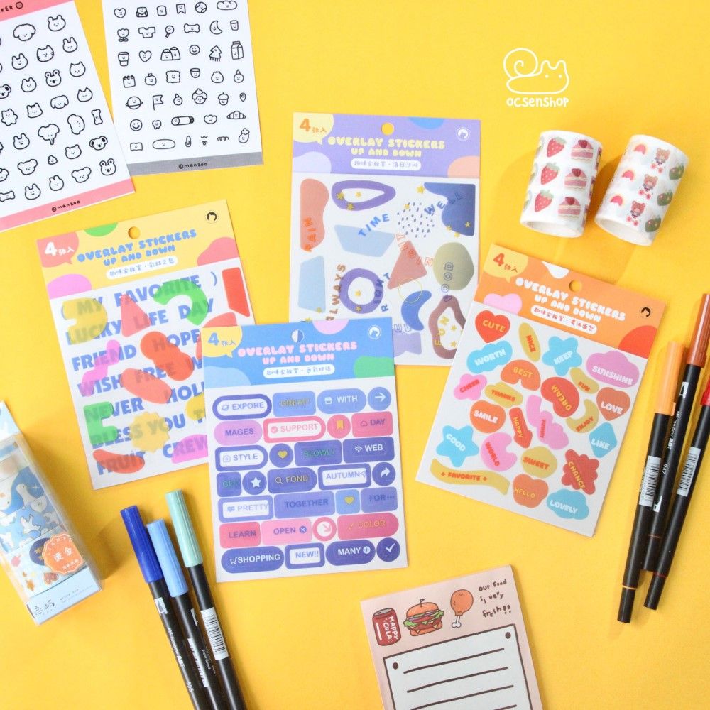 Overlay stickers up and down (4 tấm)