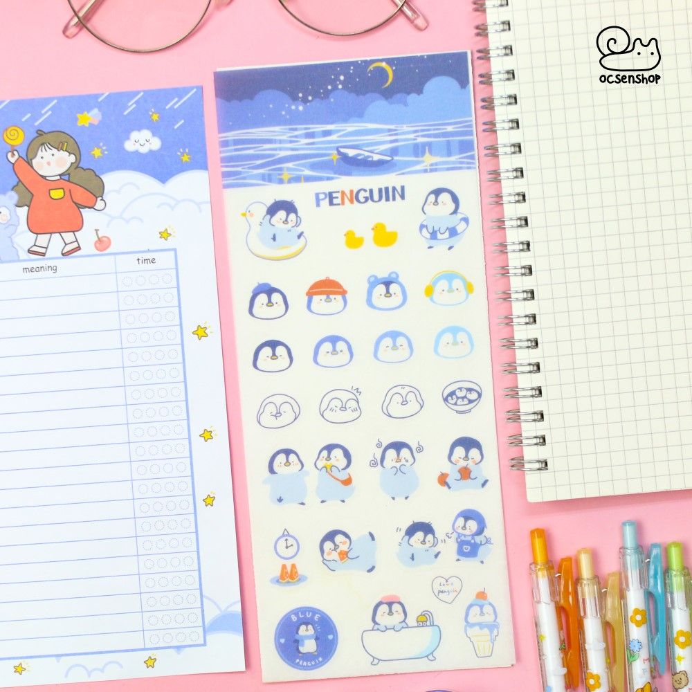 Sticker bảng nhỡ Động vật (1 tấm)
