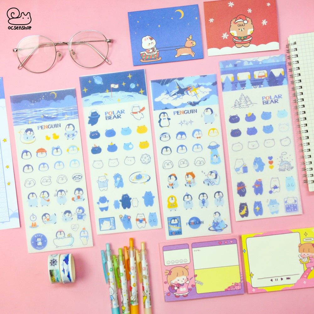 Sticker bảng nhỡ Động vật (1 tấm)