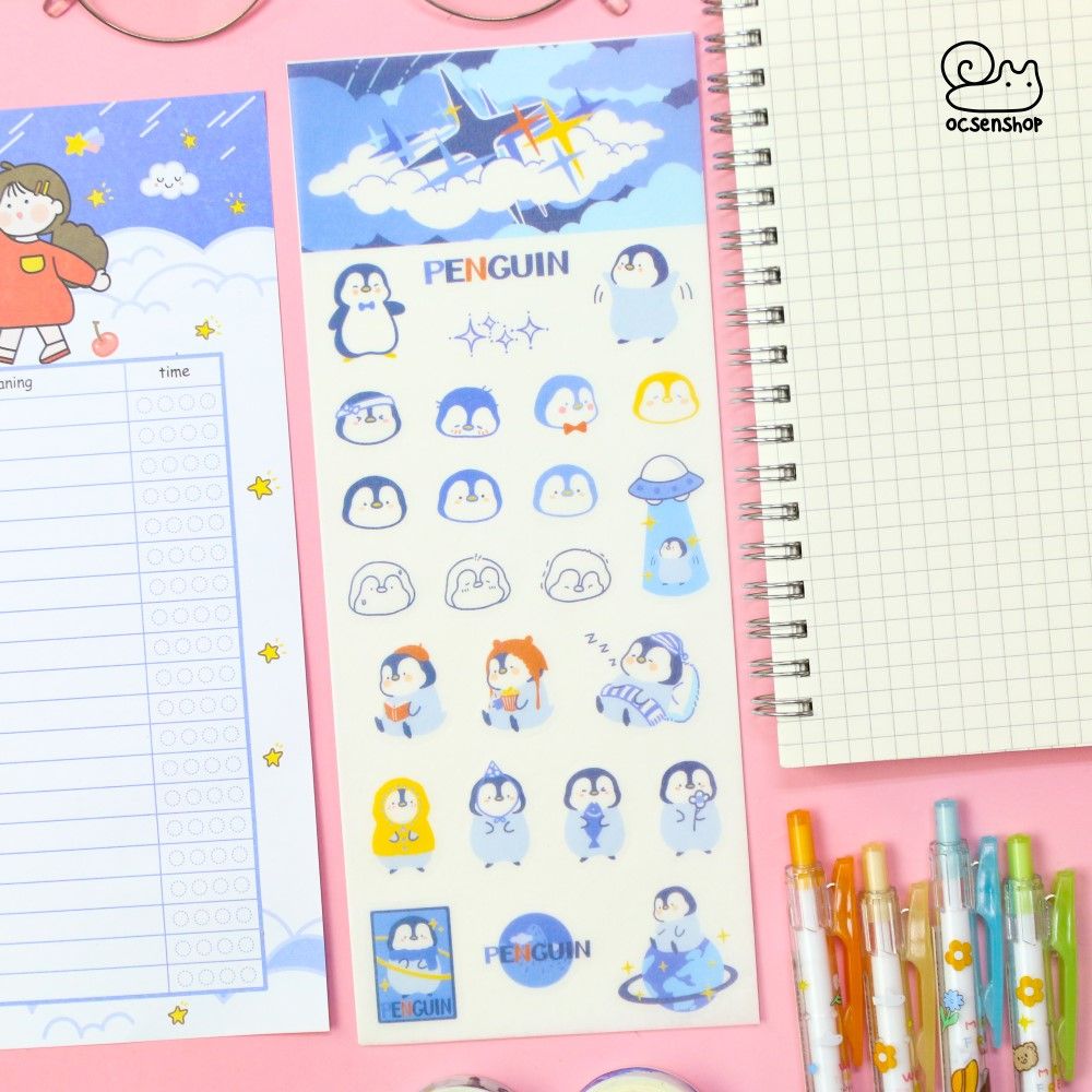 Sticker bảng nhỡ Động vật (1 tấm)