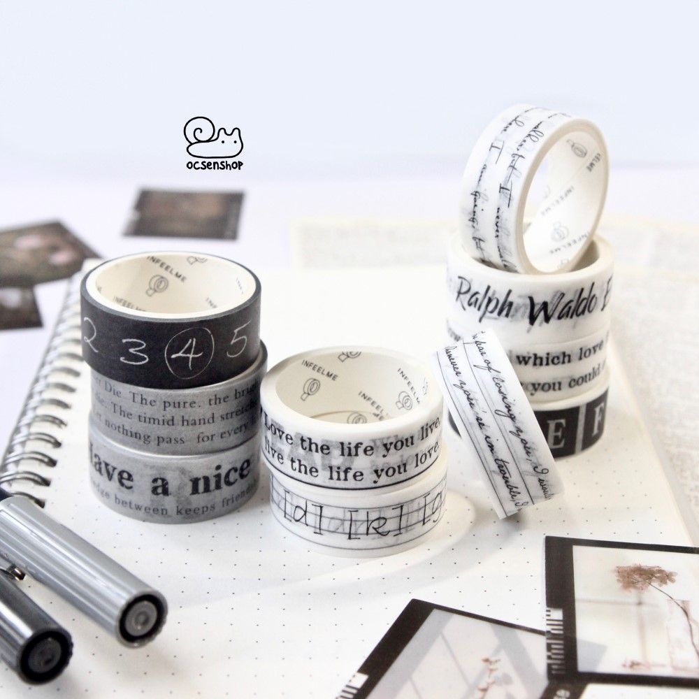 Hộp washitape họa tiết (10 cuộn) - 1,5cm