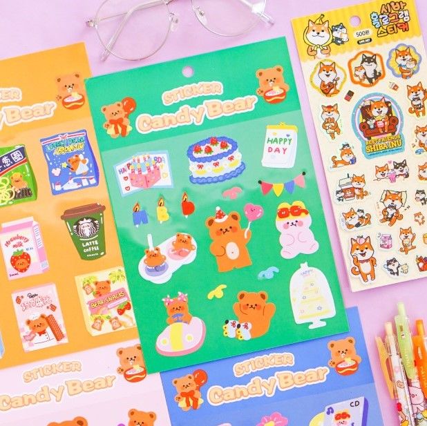 Sticker Candy Bear (1 tấm)