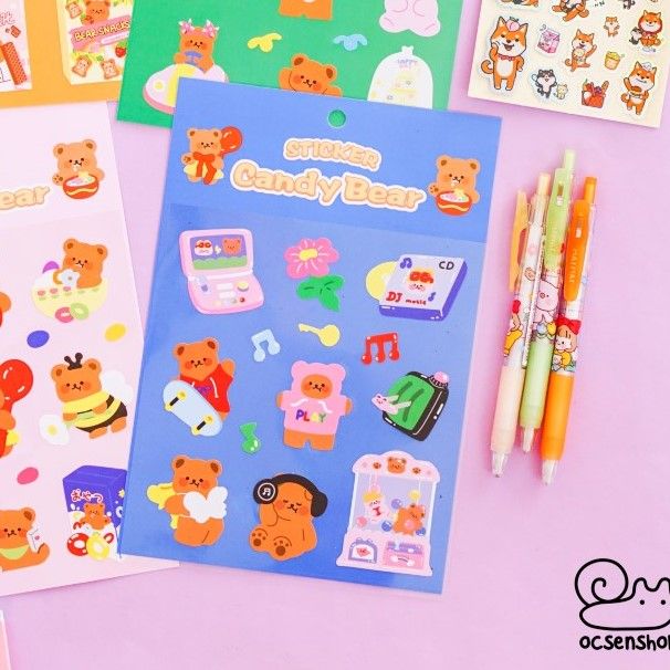 Sticker Candy Bear (1 tấm)