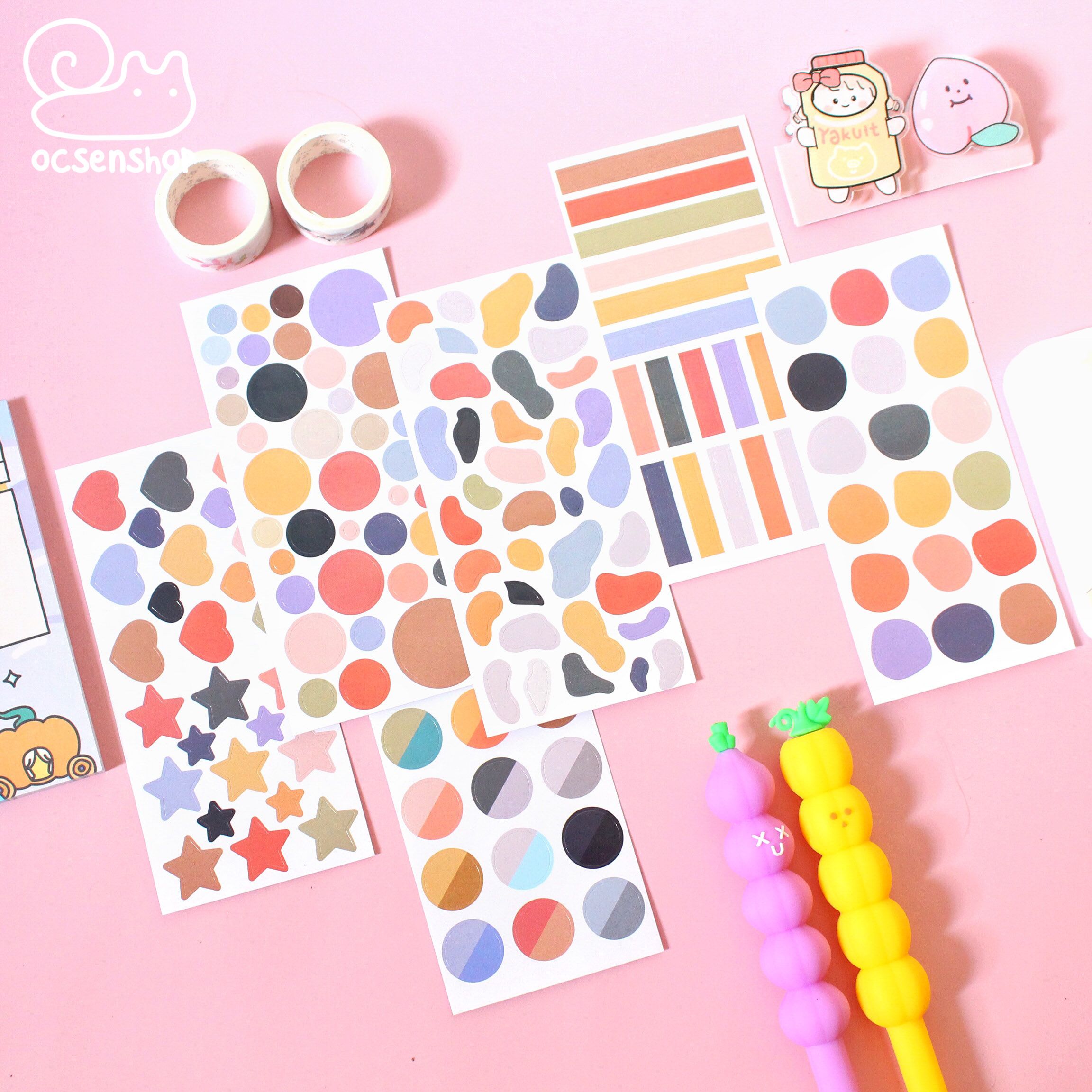 Set sticker Color mood (12 tấm)