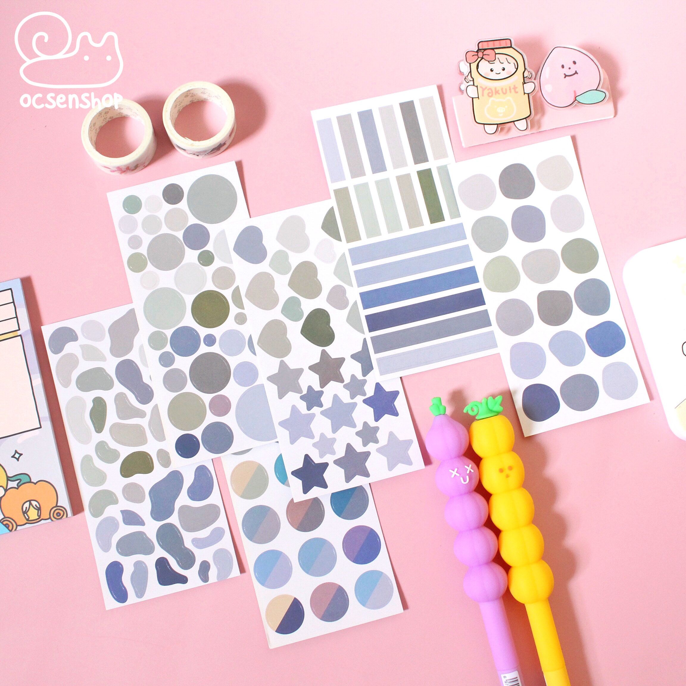 Set sticker Color mood (12 tấm)