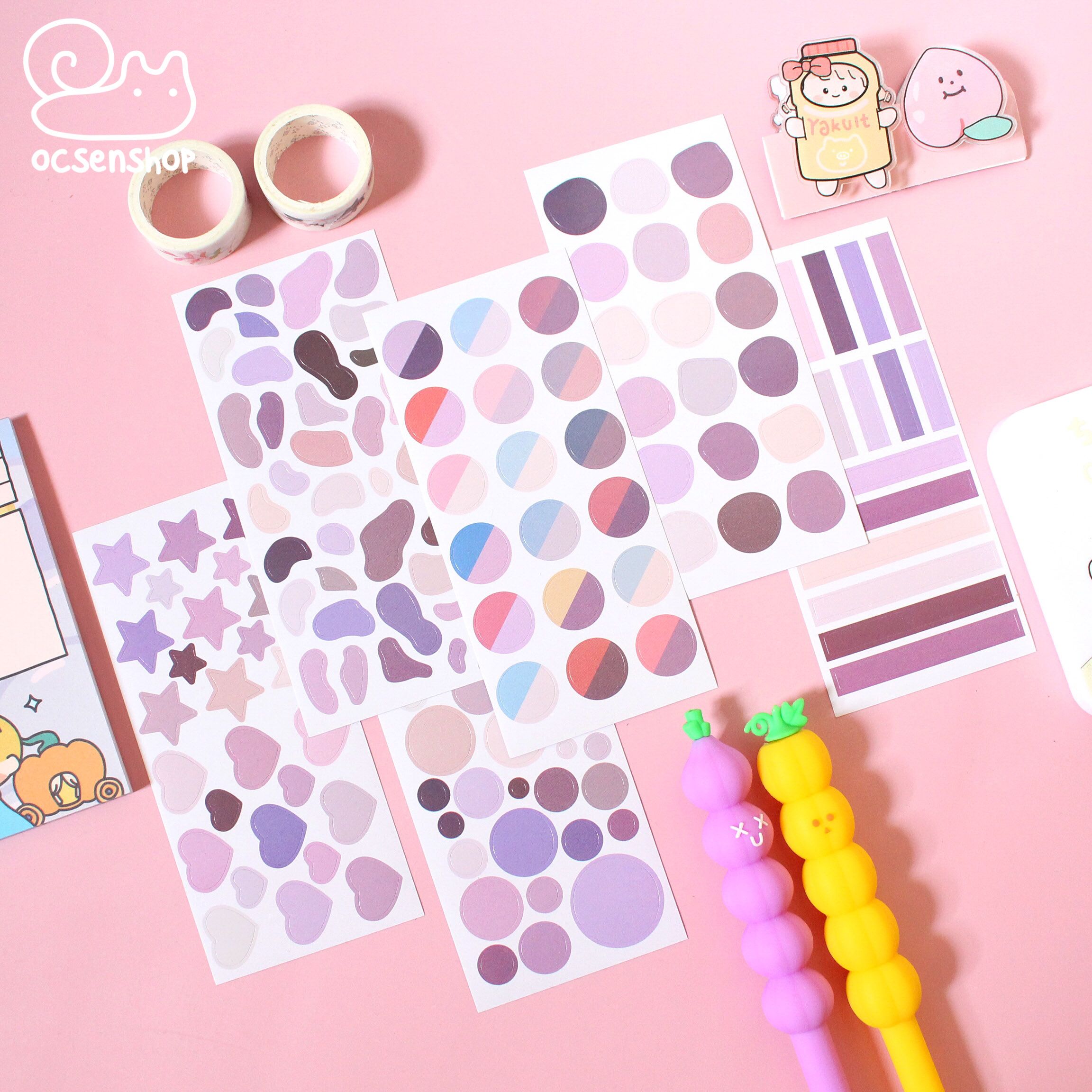 Set sticker Color mood (12 tấm)
