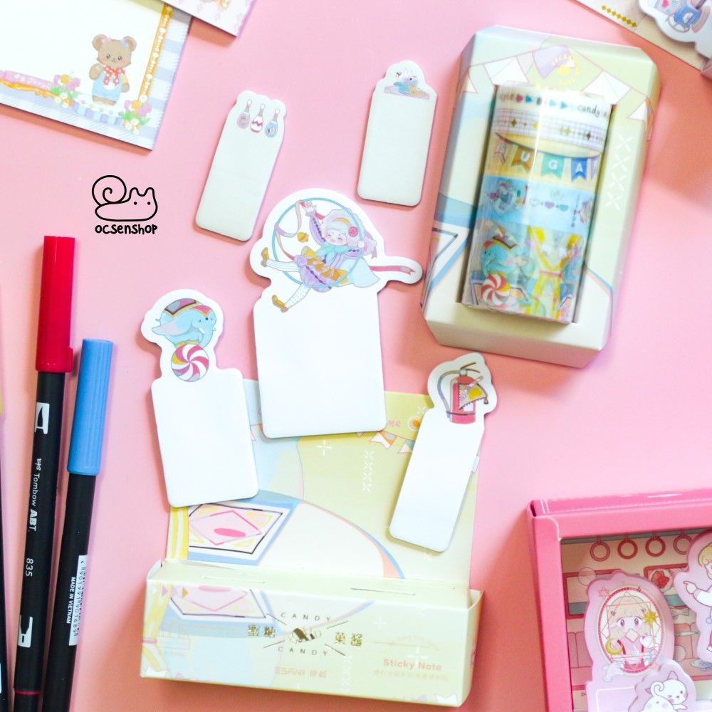 Box washitape + note Candy