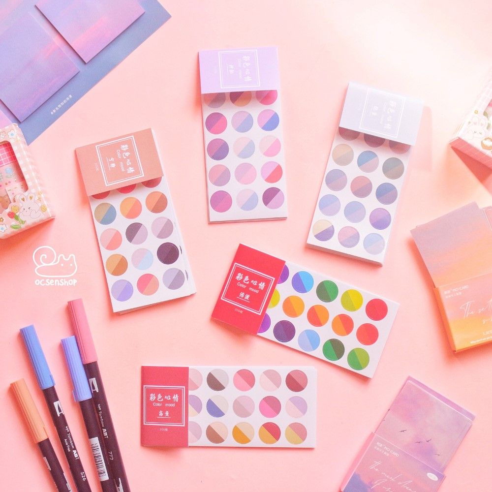 Set sticker Color mood (12 tấm)