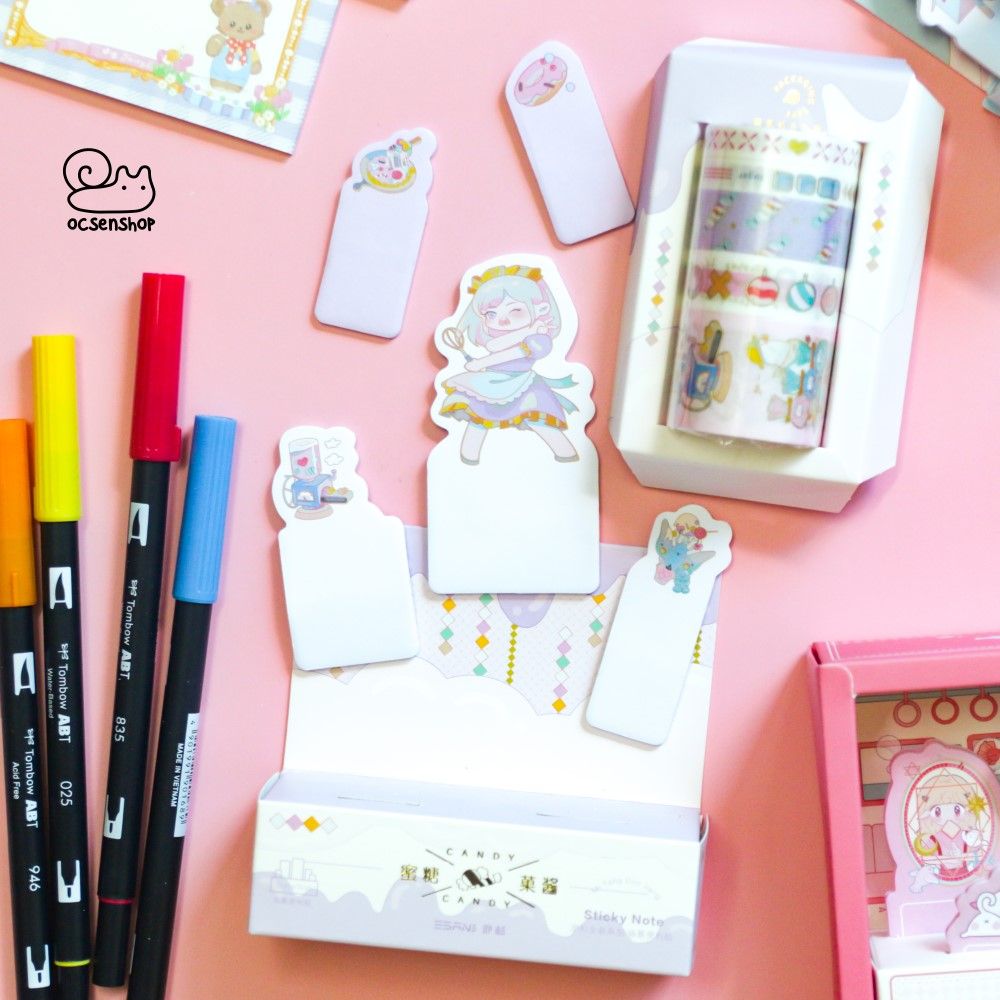 Box washitape + note Candy