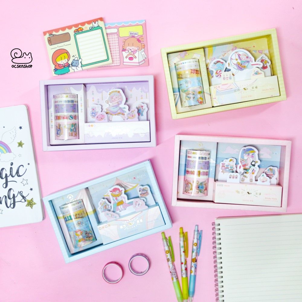 Box washitape + note Candy