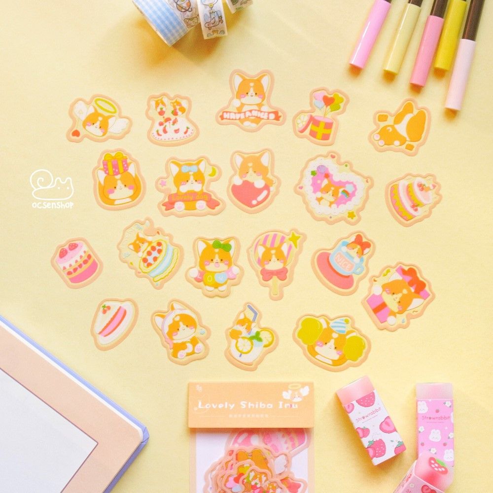 Sticker gói động vật viền màu