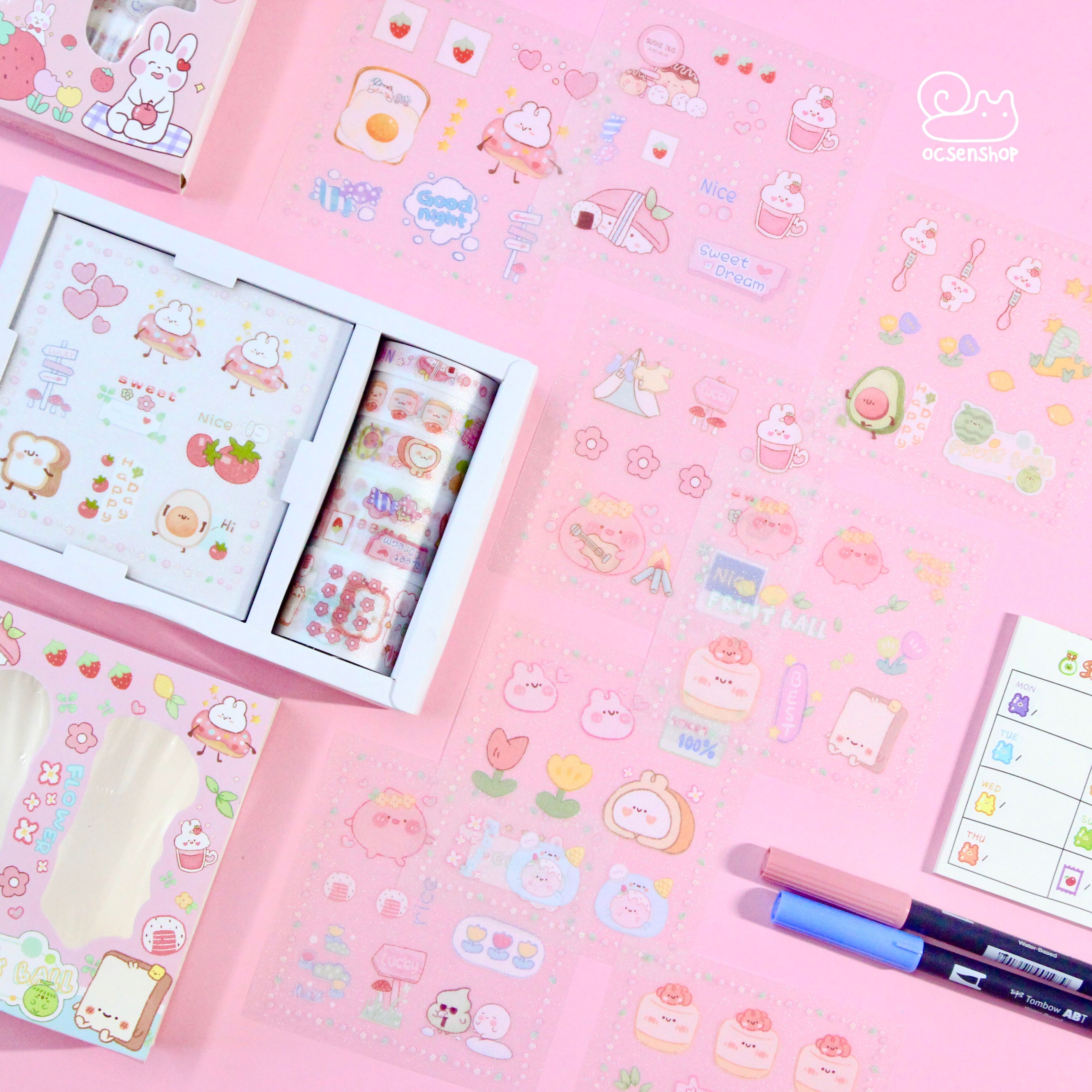 Box sticker + washitape Động vật