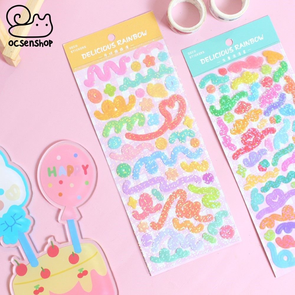 Sticker hologram Delicious rainbow (1 tấm)