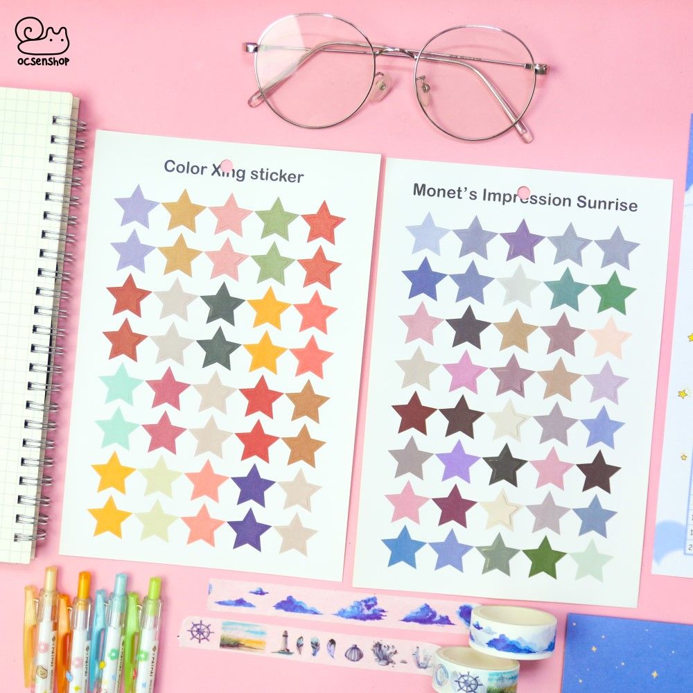 Palette sticker Ngôi sao (1 tấm)