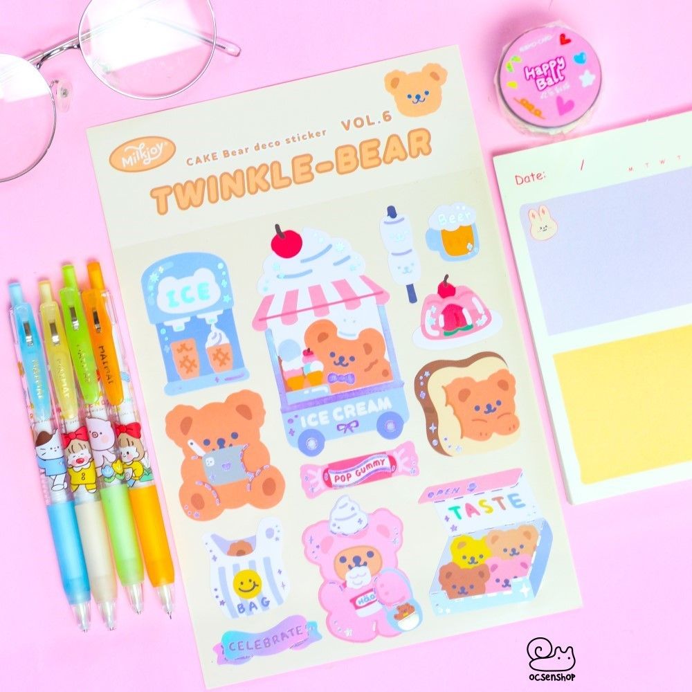 Sticker hologram Twinkle-bear (1 tấm)