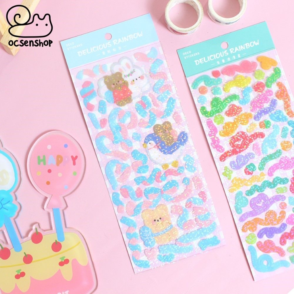 Sticker hologram Delicious rainbow (1 tấm)