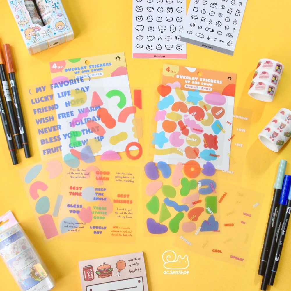 Overlay stickers up and down (4 tấm)