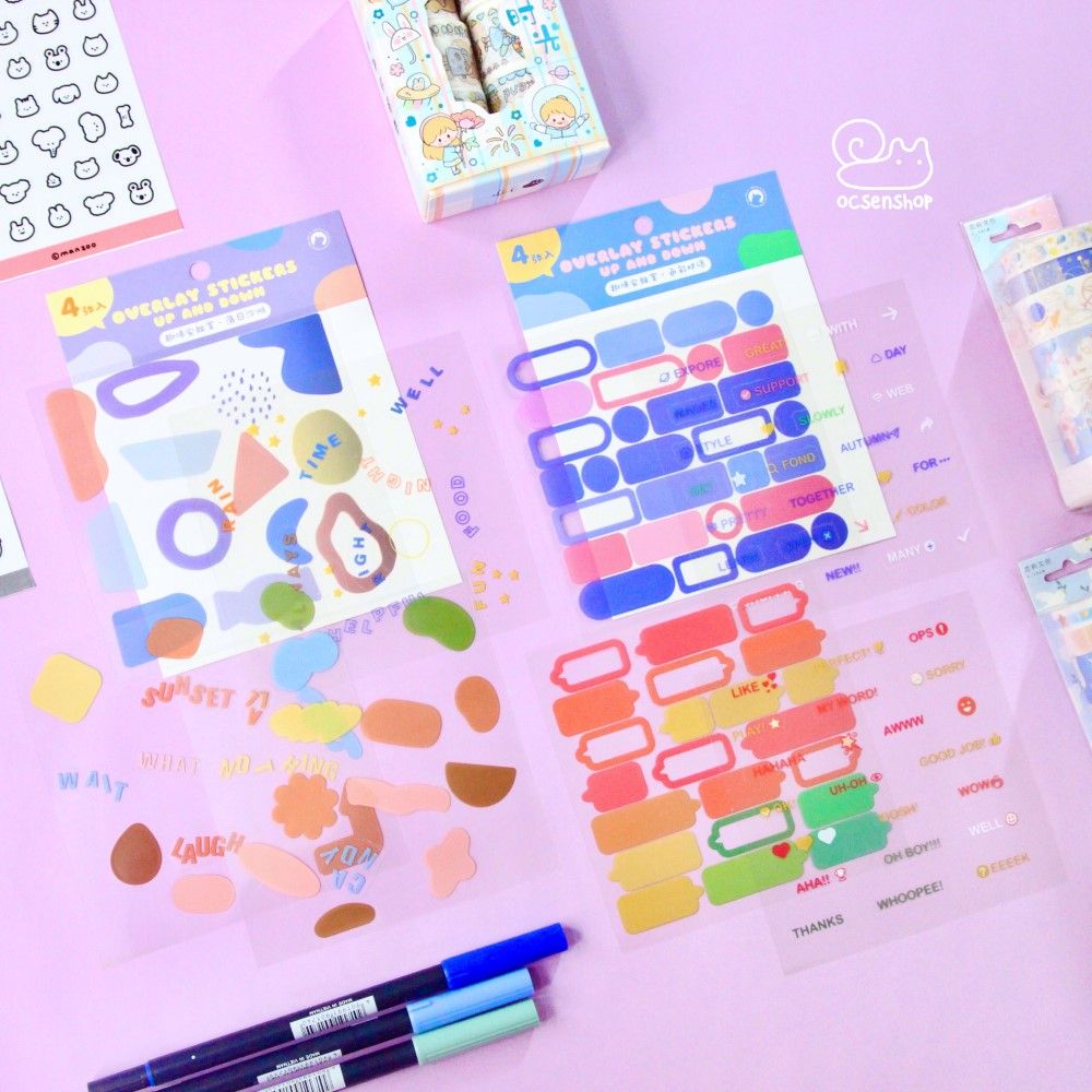 Overlay stickers up and down (4 tấm)