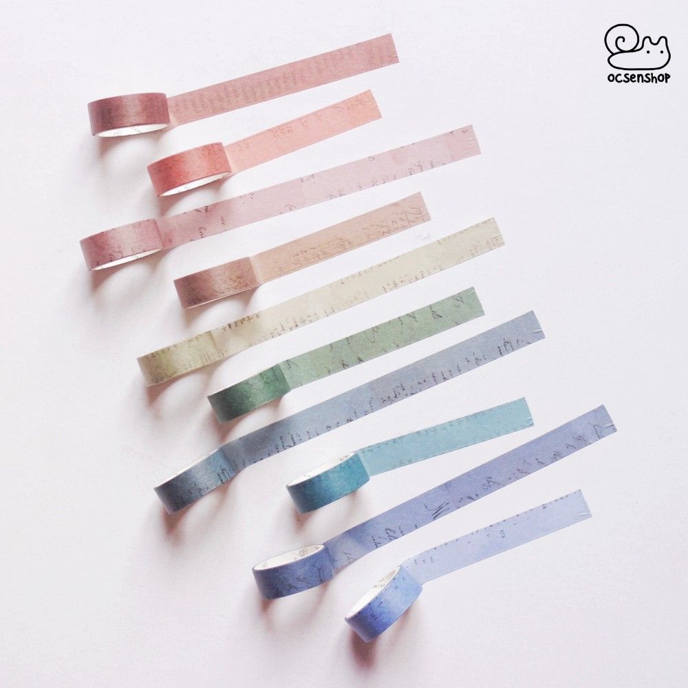 Hộp washitape họa tiết (10 cuộn) - 1,5cm