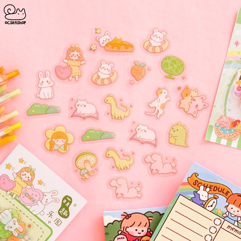 Sticker gói Em bé má hồng