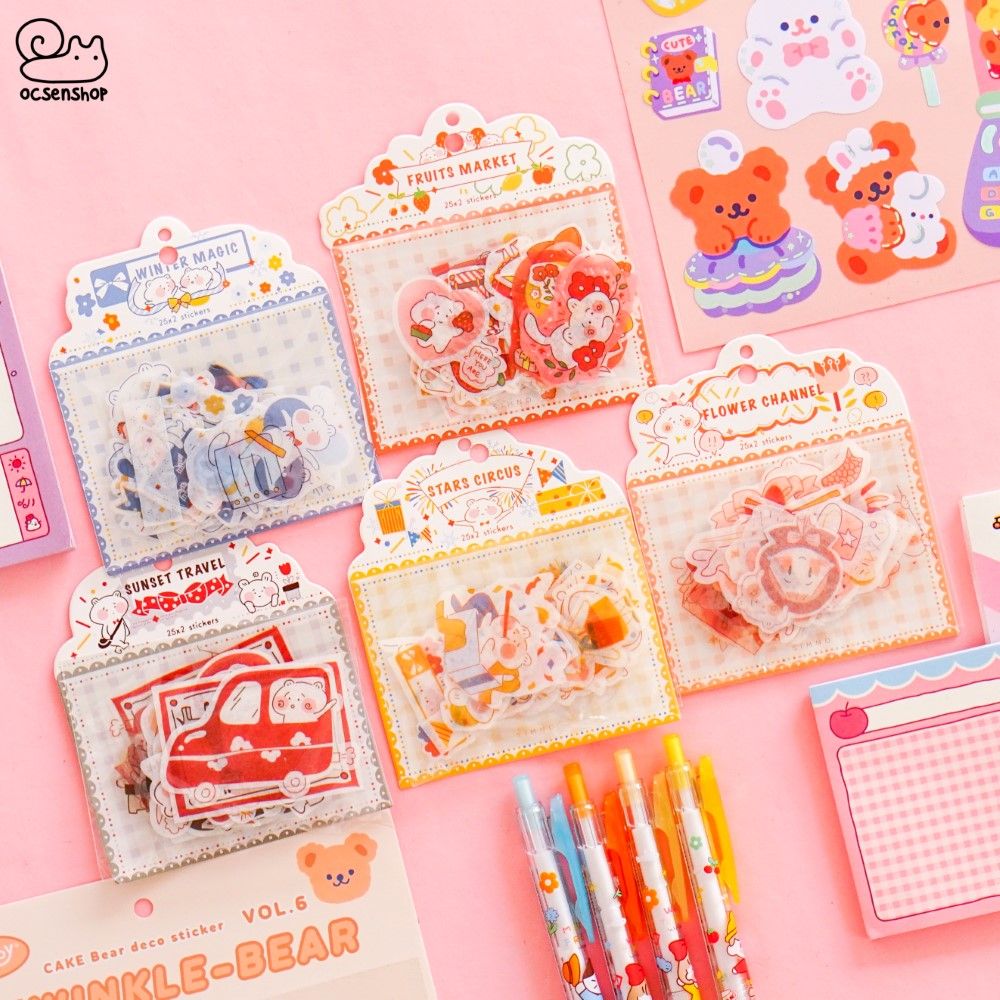 Sticker gói kẻ ô