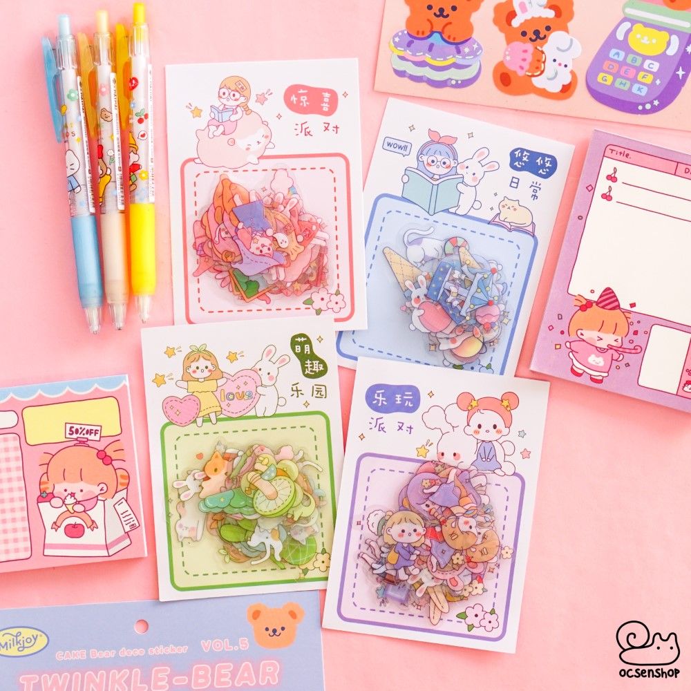 Sticker gói Em bé má hồng