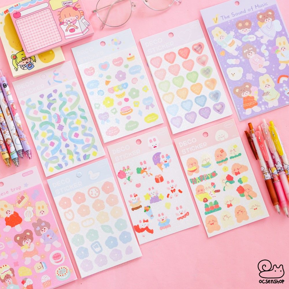 Set deco sticker Agugu (2 tấm)