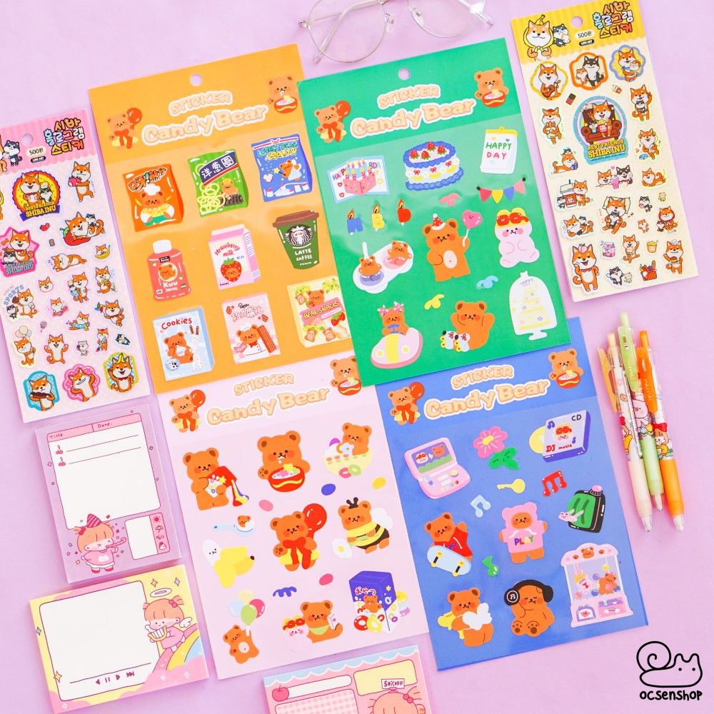 Sticker Candy Bear (1 tấm)