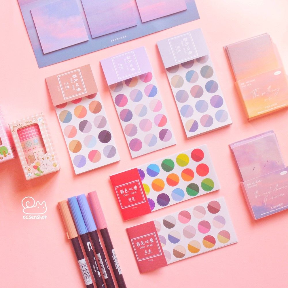 Set sticker Color mood (12 tấm)
