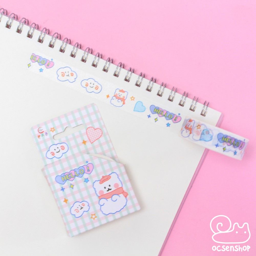 Hộp washitape Bear - 1,5cm