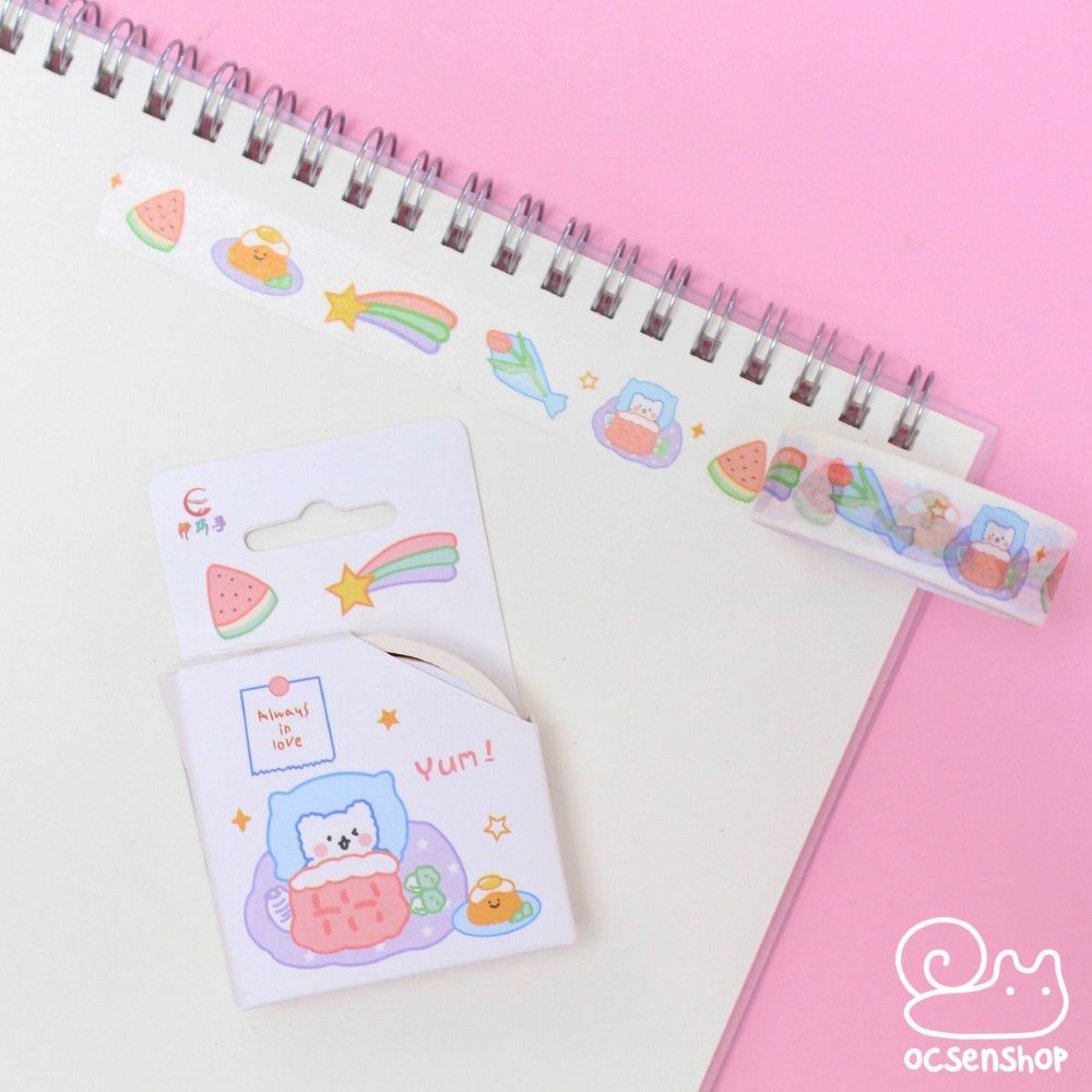 Hộp washitape Bear - 1,5cm
