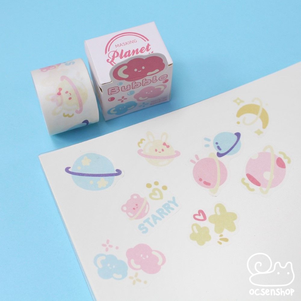 Sticker dạng cuộn Planet - 3cm